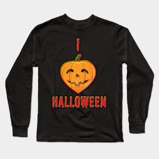 I love Halloween 3D pumpkin Long Sleeve T-Shirt